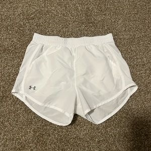 Size XS white under armour shorts